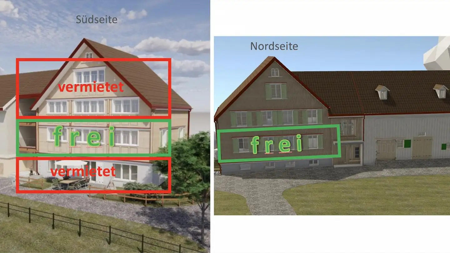 Wohnung mieten - Dorfstrasse 59, 9055 Bühler