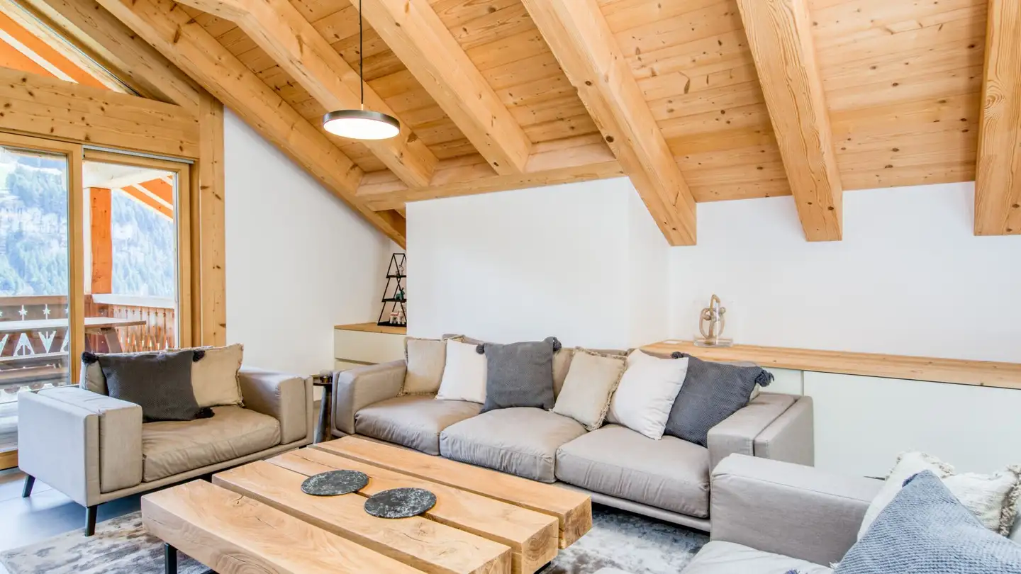 Penthouse for rent - Rue Du Village, 1874 Champéry - Photo 3