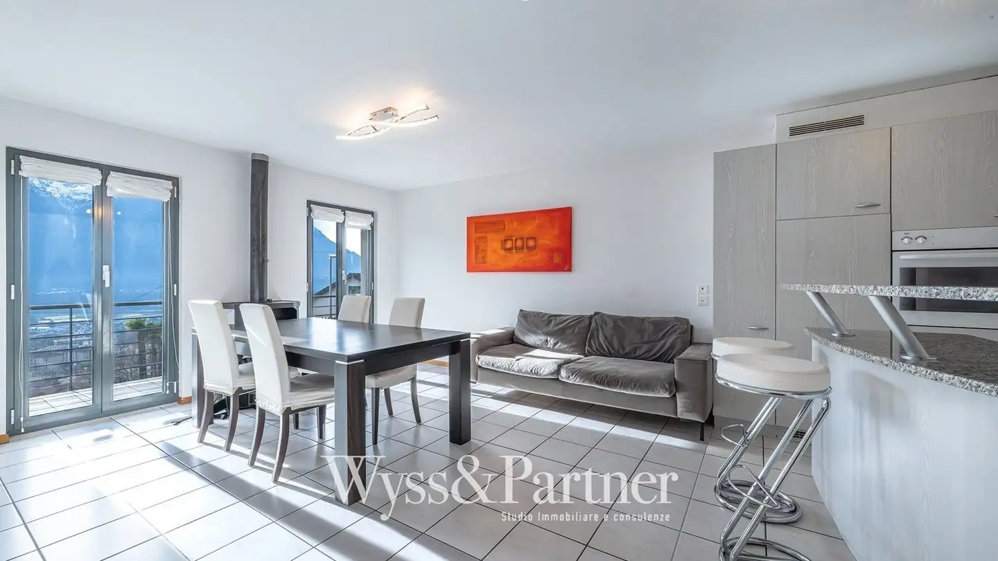 Apartment for rent - Via Fontanedo 17, 6597 Agarone - Photo 3