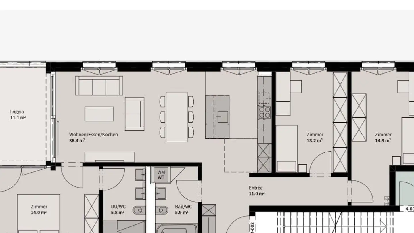 Apartment for rent - Ottenbacherstrasse 4, 8912 Obfelden - Photo 2