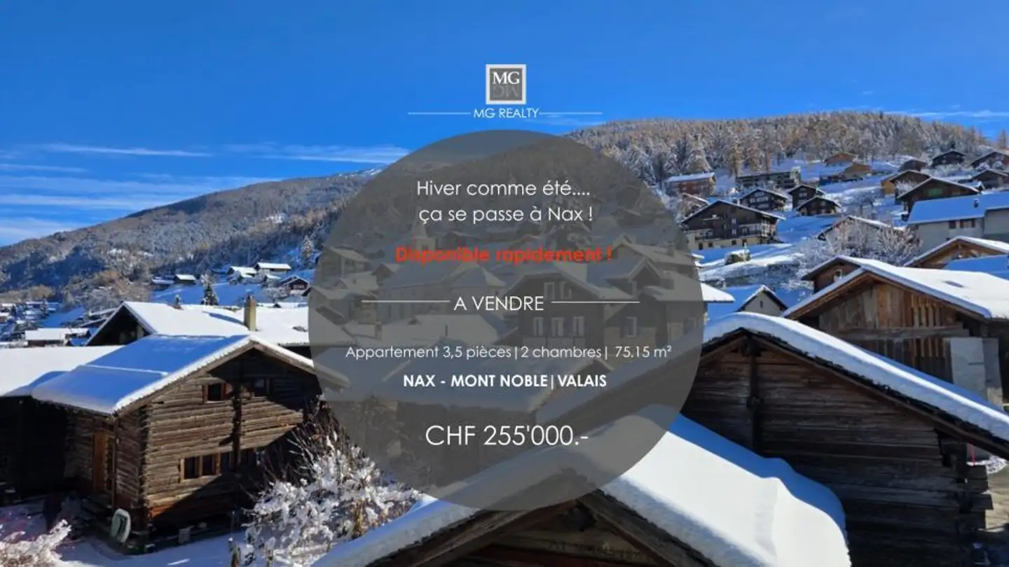 Appartement à vendre - 1973 Nax