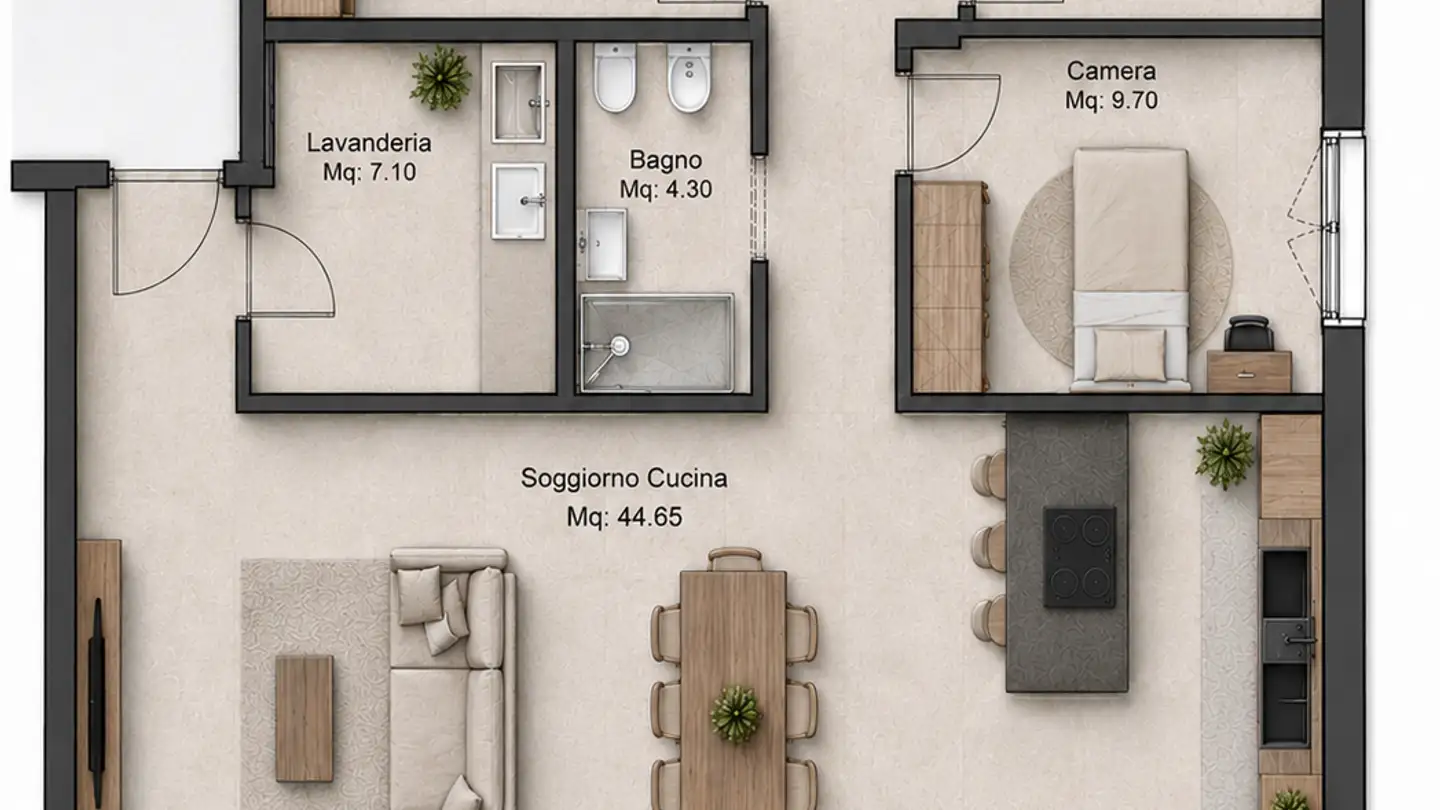 Apartment for sale - Via Al Chioso 8, 6934 Bioggio - Photo 2