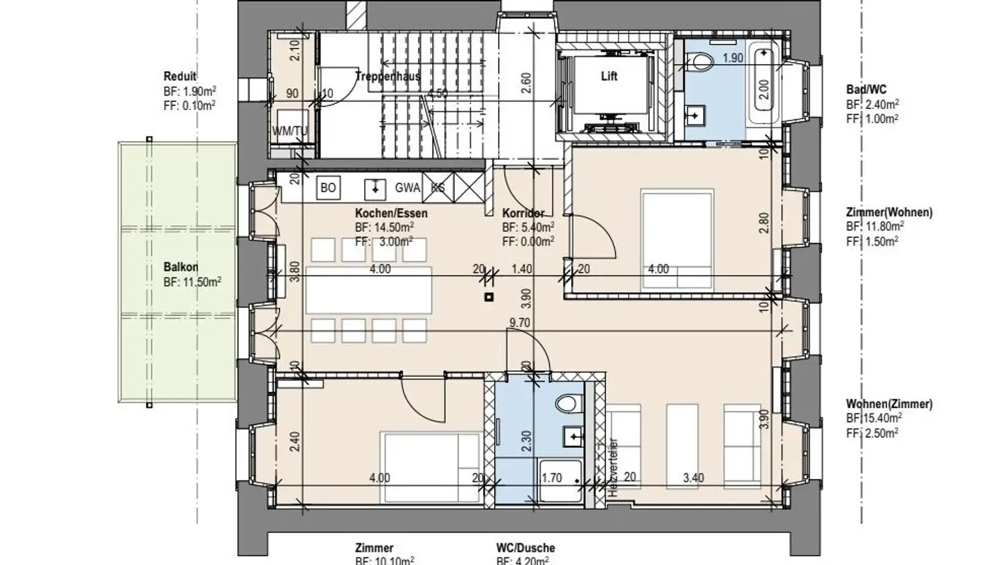 Wohnung mieten - Rue Franche / Freiestrasse 10, 2502 Biel/Bienne - Foto 2