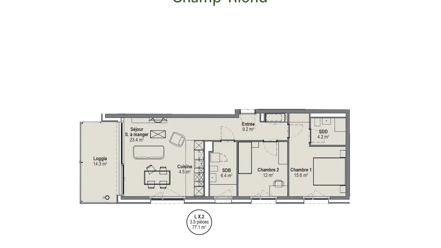 Wohnung mieten - Impasse De Champ-Riond 1, 1753 Matran
