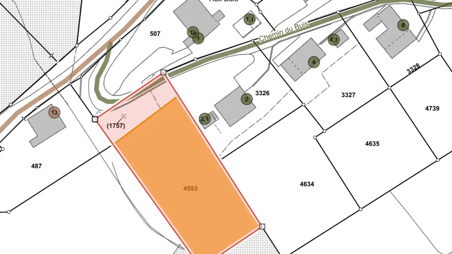 Constructible plot for sale - 1872 Troistorrents