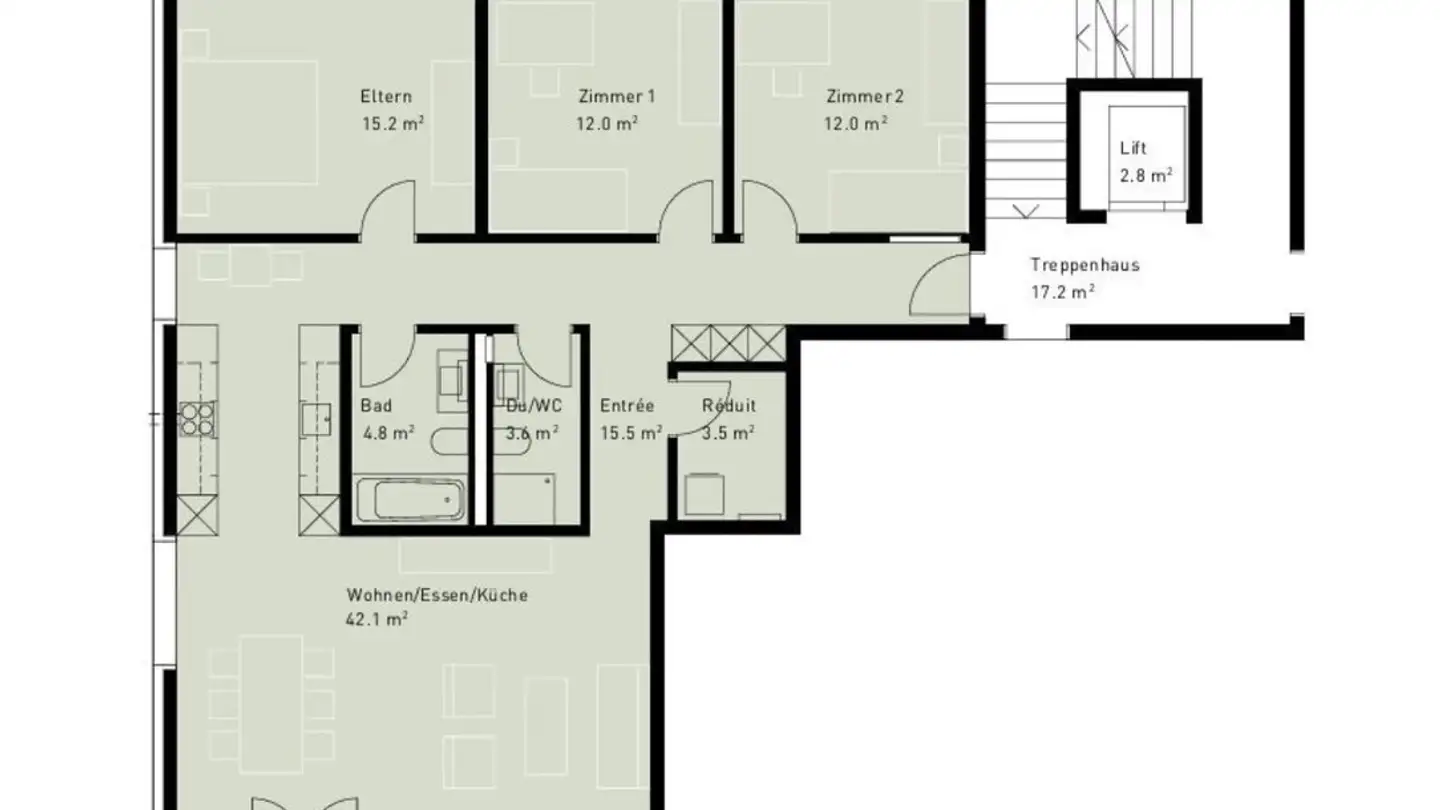 Apartment for rent - 5502 Hunzenschwil - Photo 2