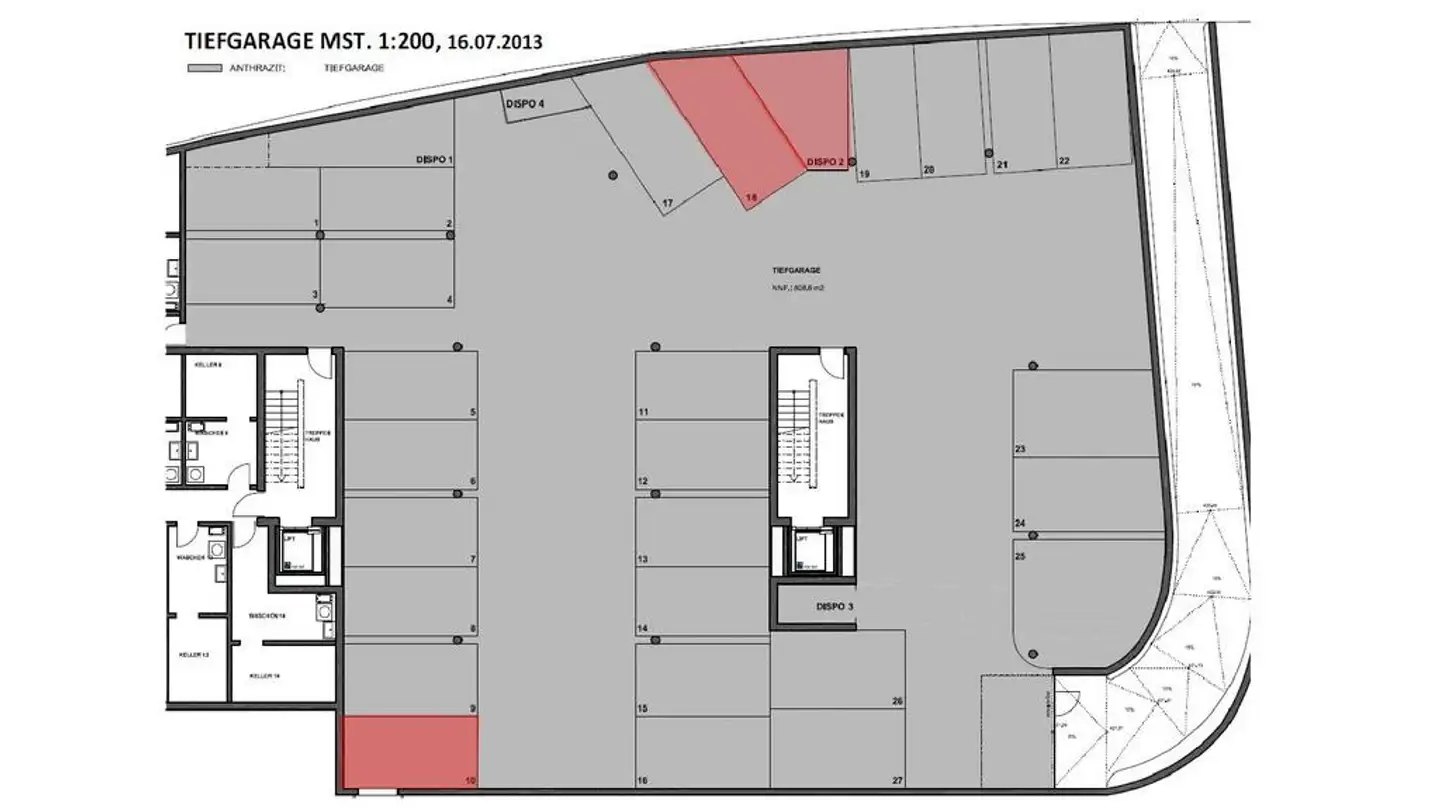 Place de parking intérieure pour moto à louer - Maienriedweg, 8408 Winterthur