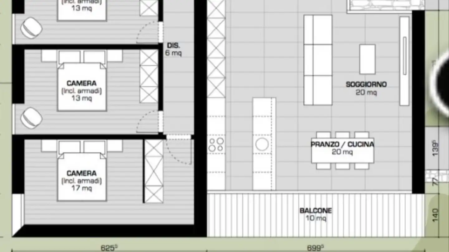 Appartement à louer - Via Locarno, 6514 Sementina