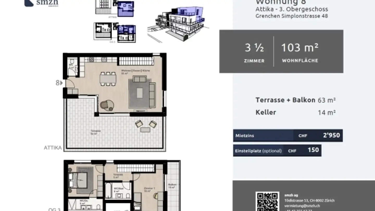 Duplex in affitto - Simplonstrasse 48, 2540 Grenchen - Foto 2