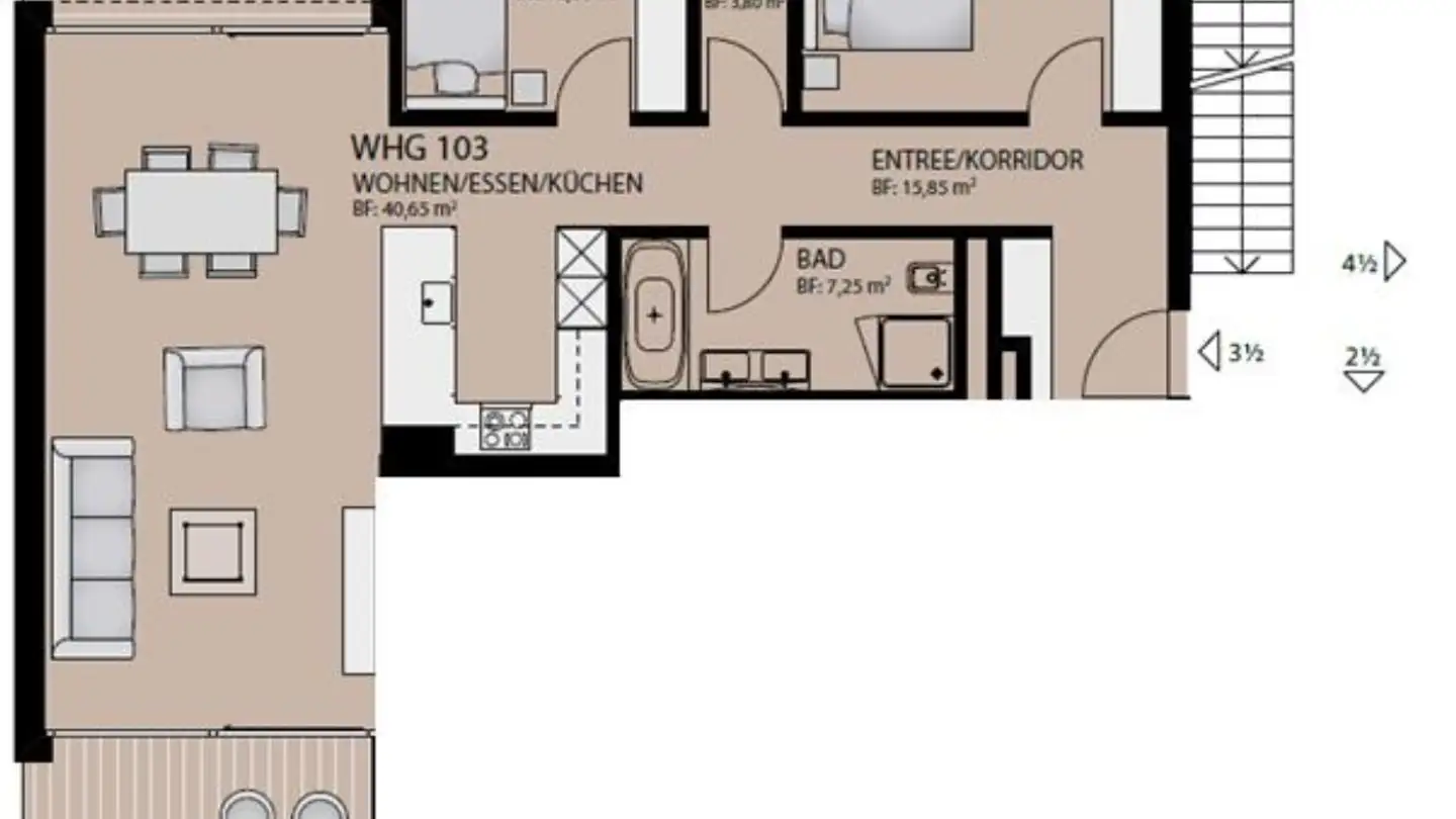 Apartment for rent - Forchstrasse 127, 8127 Forch - Photo 4