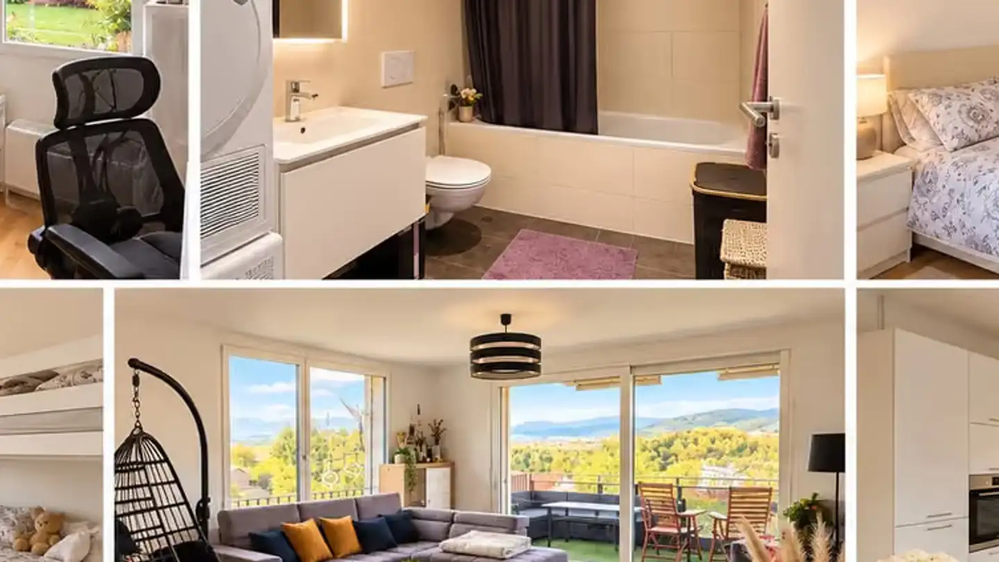 Appartement à louer - Promenade De Folliéran 9, 1740 Neyruz FR