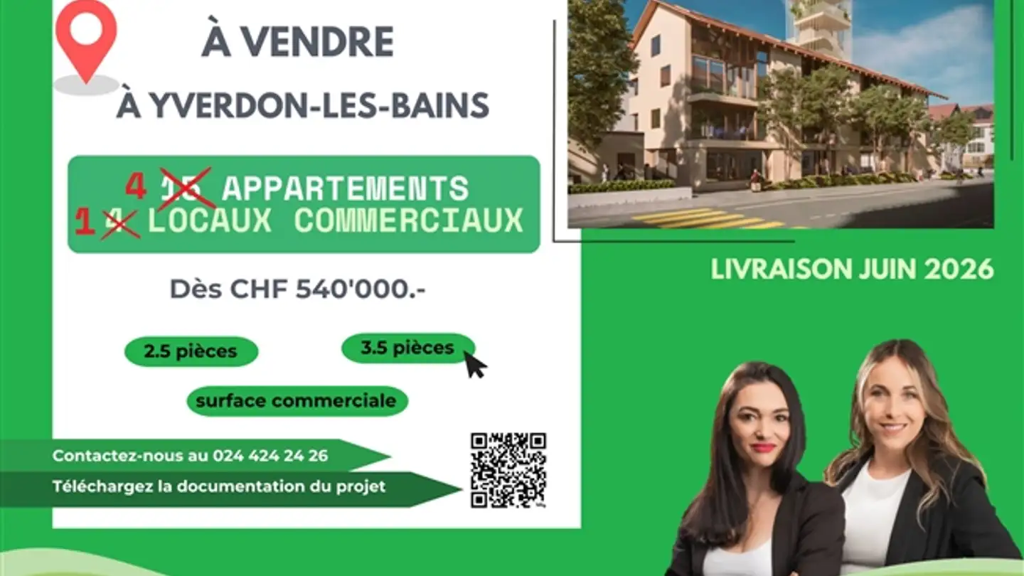 Apartment for sale - Rue Cordey 1, 1400 Yverdon-les-Bains