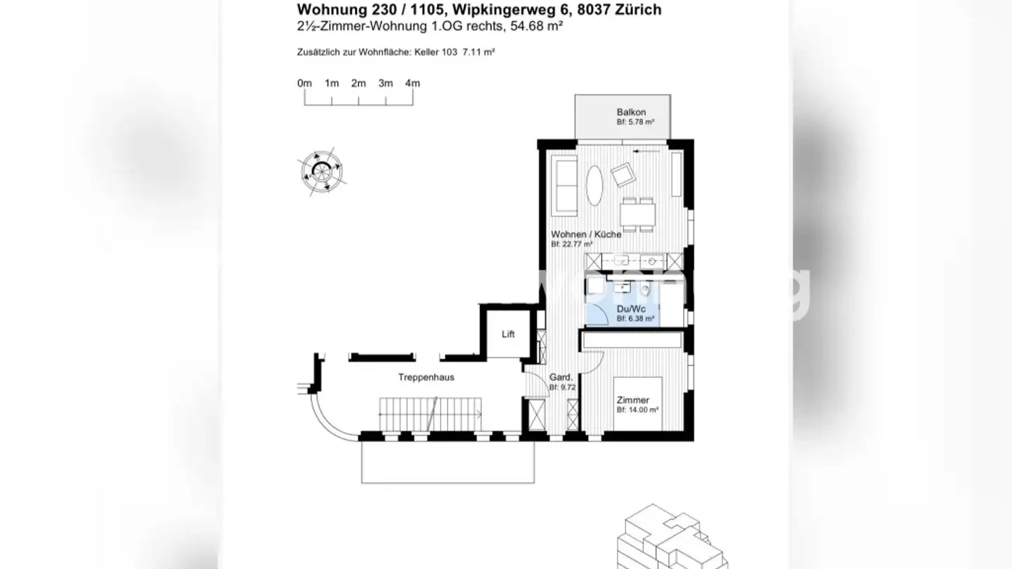 Wohnung mieten - 8037 Zürich - Foto 2