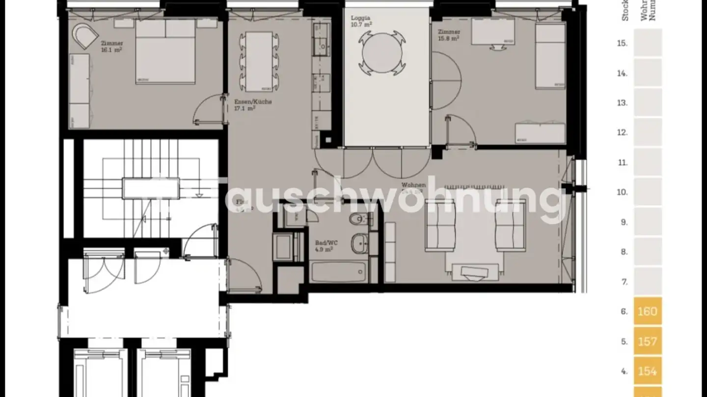 Appartement à louer - 8048 Zürich