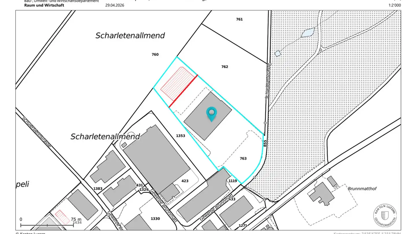 Terrain constructible à vendre - Gewerbe Brunnmatt 8, 6264 Pfaffnau - Photo 4