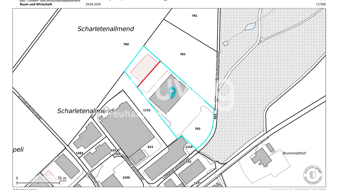 Terrain constructible à vendre - Gewerbe Brunnmatt 8, 6264 Pfaffnau - Photo 4
