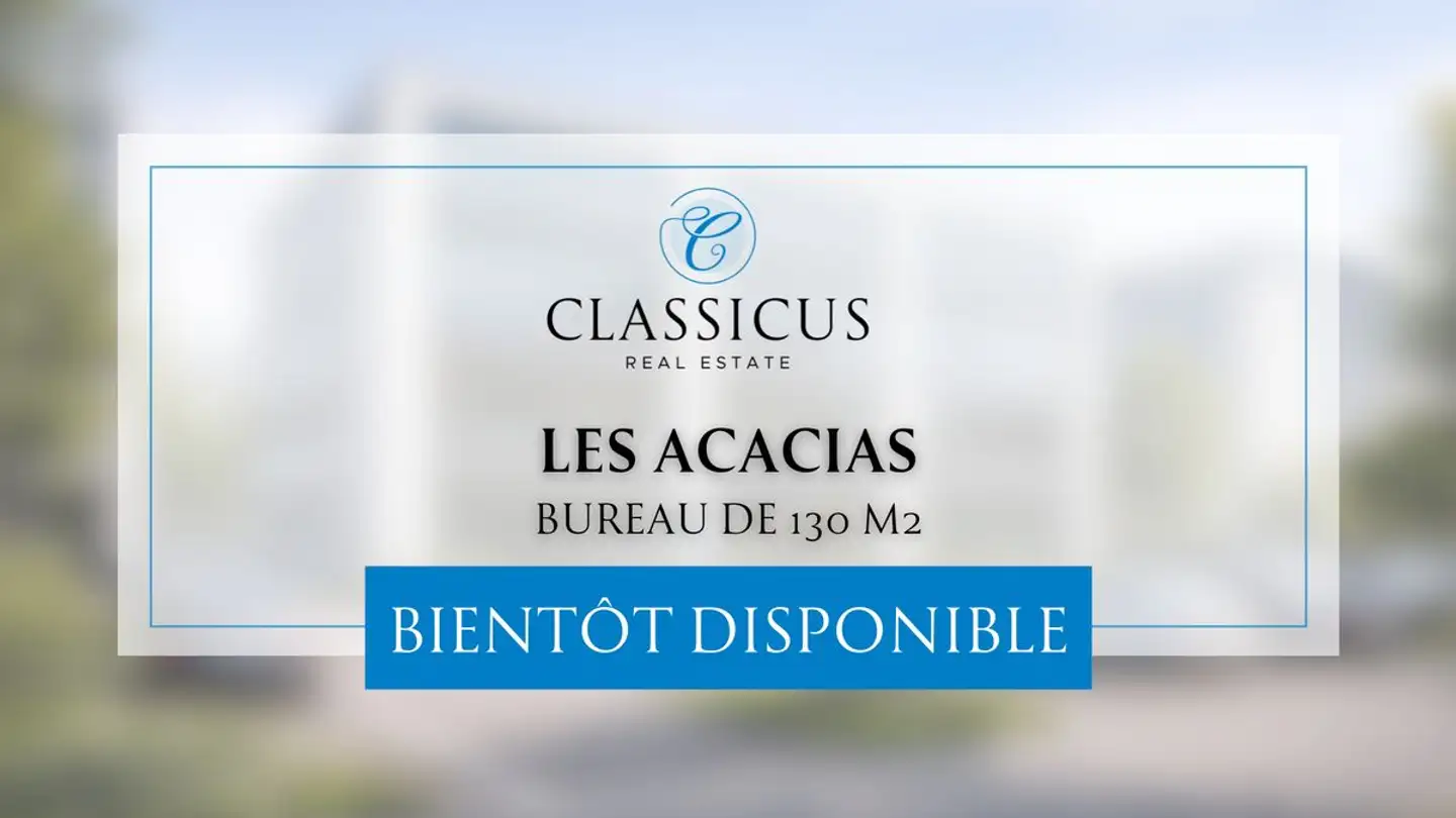 Bureau à louer - Rue Eugène- Marziano 23, 1227 Les Acacias