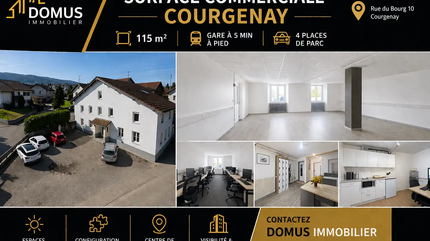 Office space for rent - Le Bourg 10, 2950 Courgenay