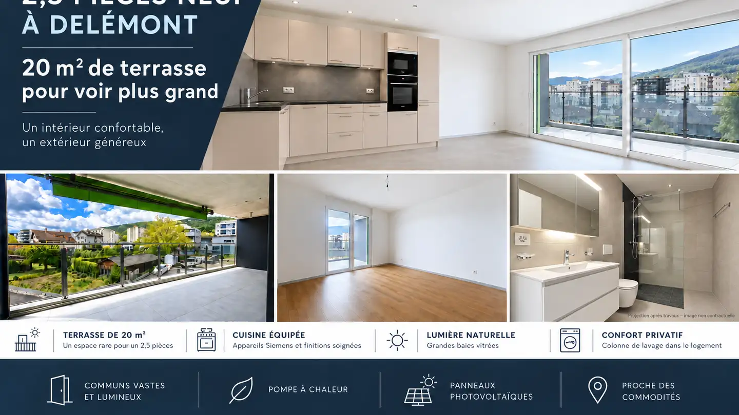 Appartement à vendre - 2800 Delémont