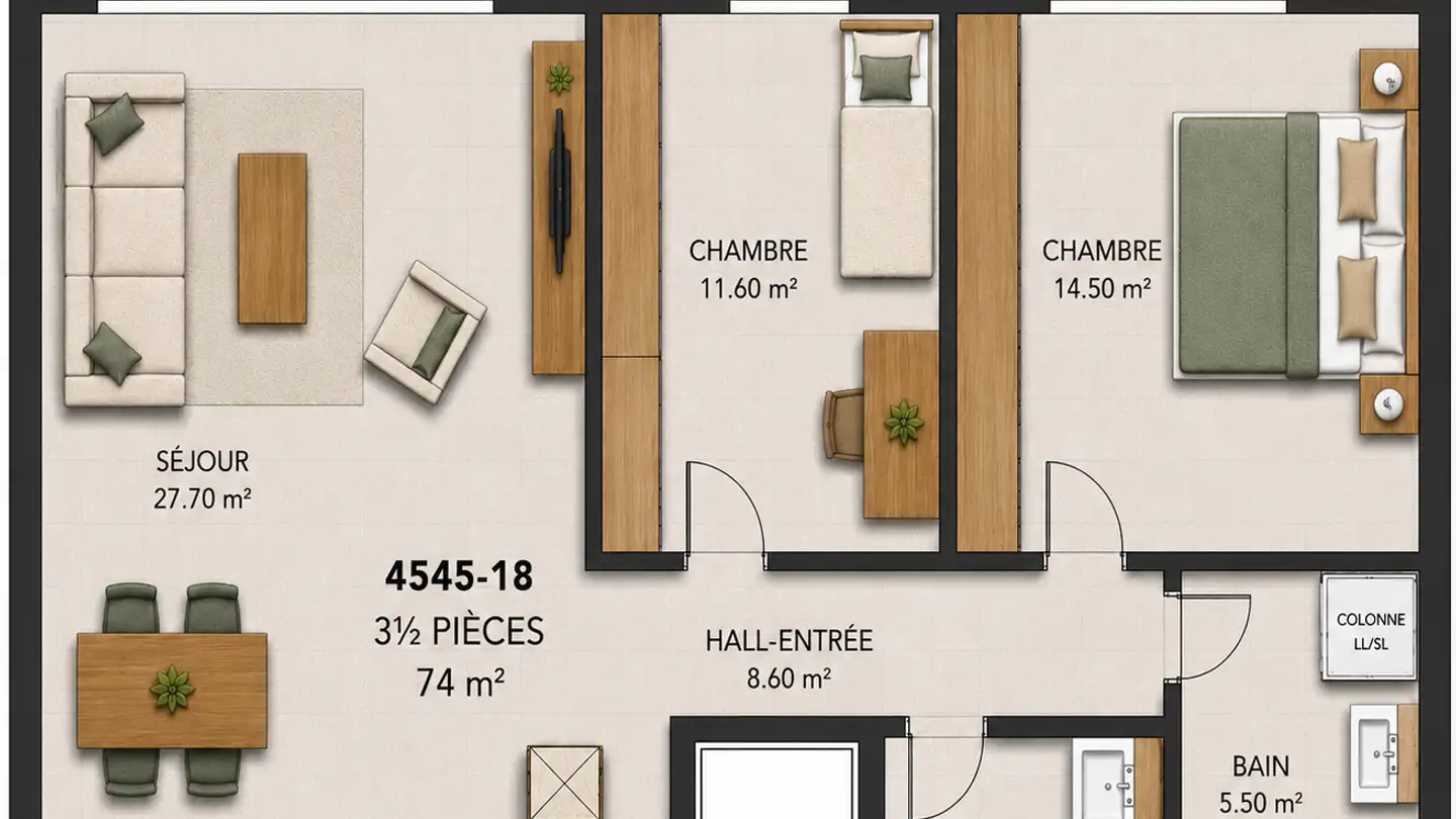 Appartement à vendre - 2854 Bassecourt - Photo 3