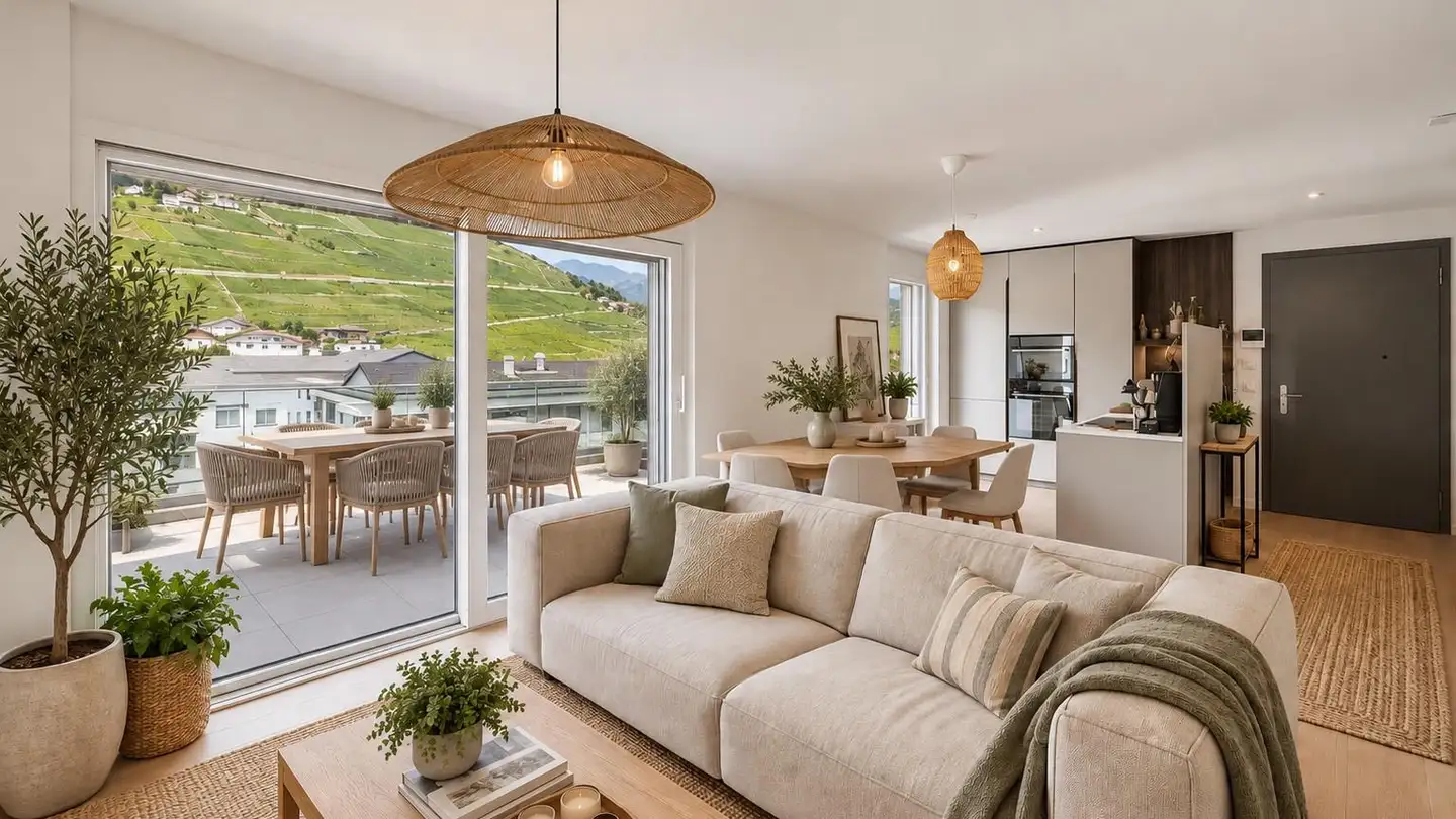 Penthouse mieten - Rue Des Grandchamps 30, 1971 Champlan (Grimisuat)