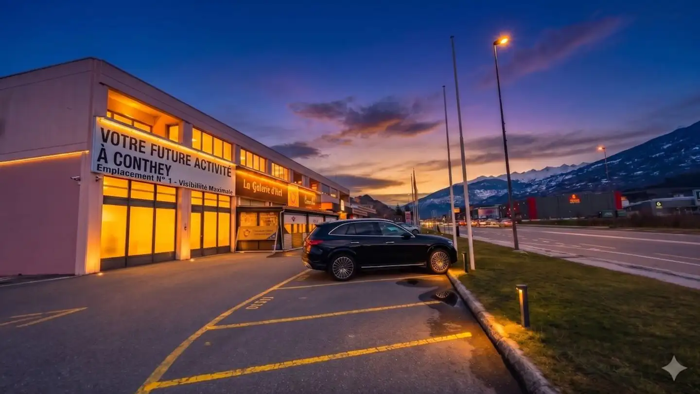 Arkade mieten - Avenue De La Gare 37, 1964 Conthey