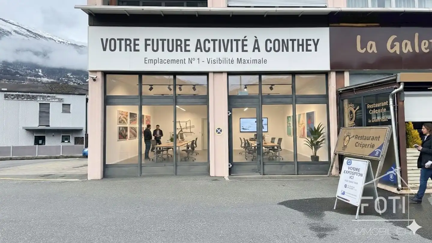 Window shop for rent - Avenue De La Gare 37, 1964 Conthey - Photo 4