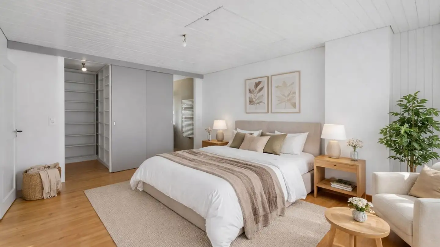 Reihenhaus kaufen - Route de Plancy-l'Abbaye 46, 1746 Prez-vers-Noréaz - Foto 2