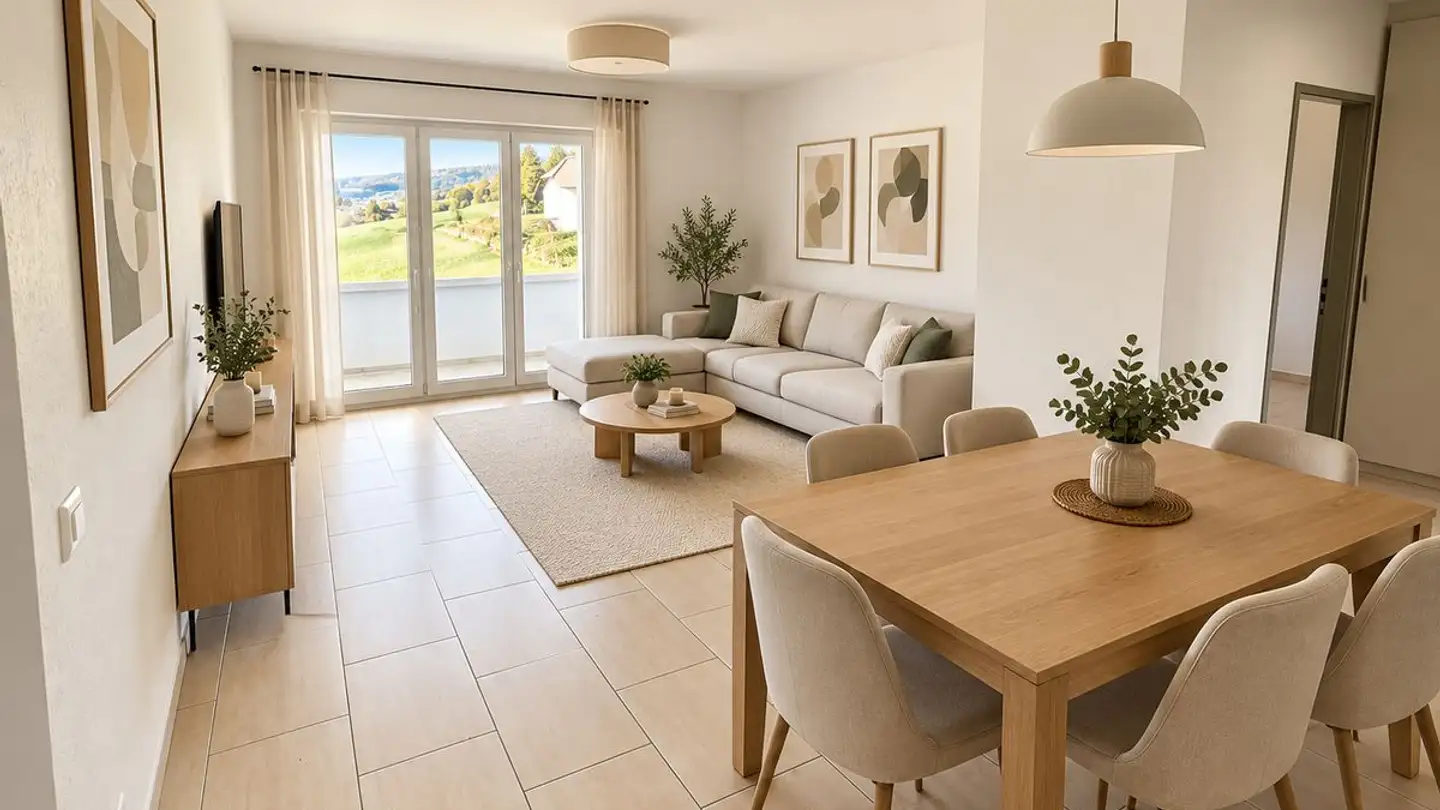 Wohnung mieten - Le Côtel 9, 2606 Corgémont - Foto 3
