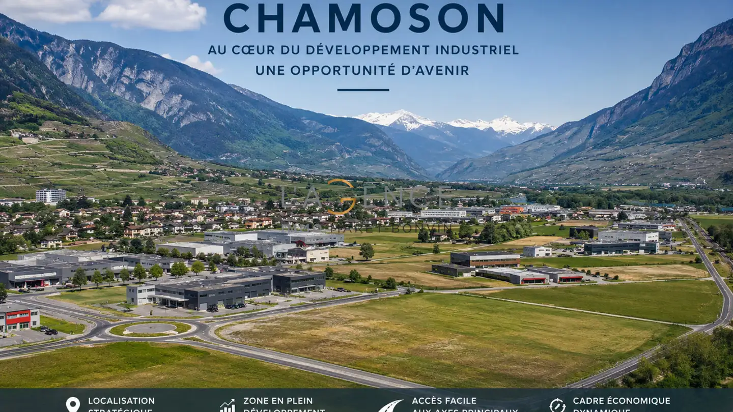 Industrial building plot for sale - 1955 Chamoson