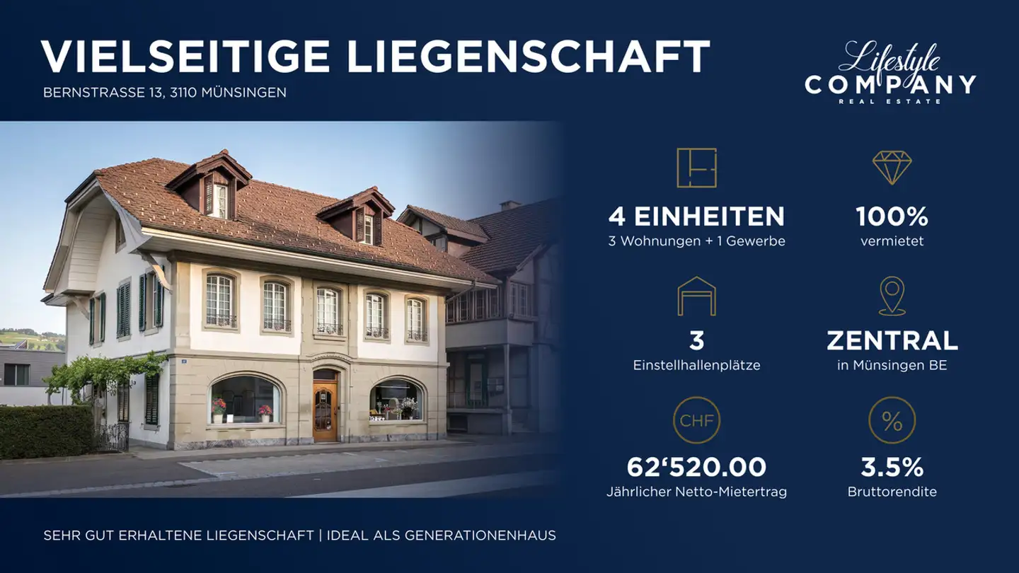 Immeuble résidentiel à vendre - 3110 Münsingen - Photo 2