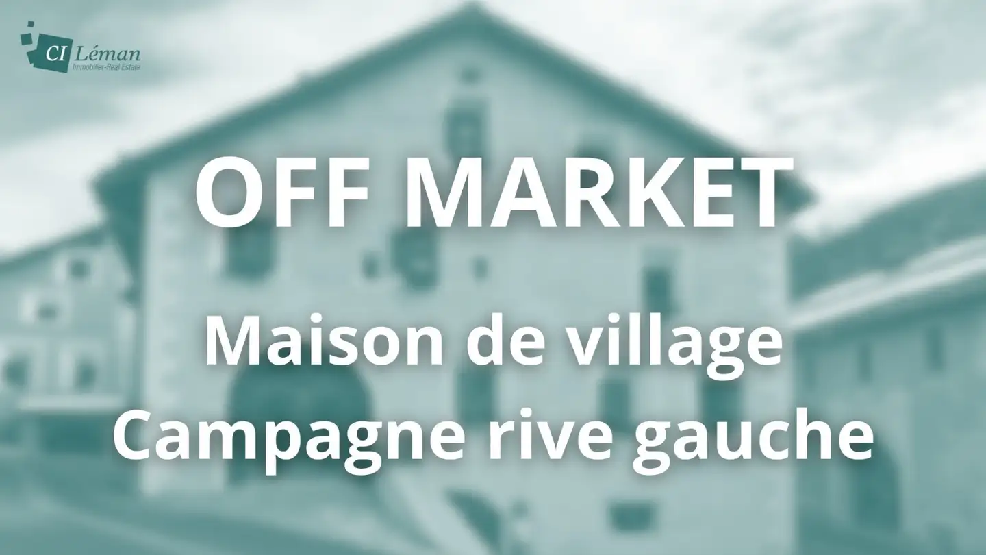 Maison individuelle à vendre - 1252 Meinier