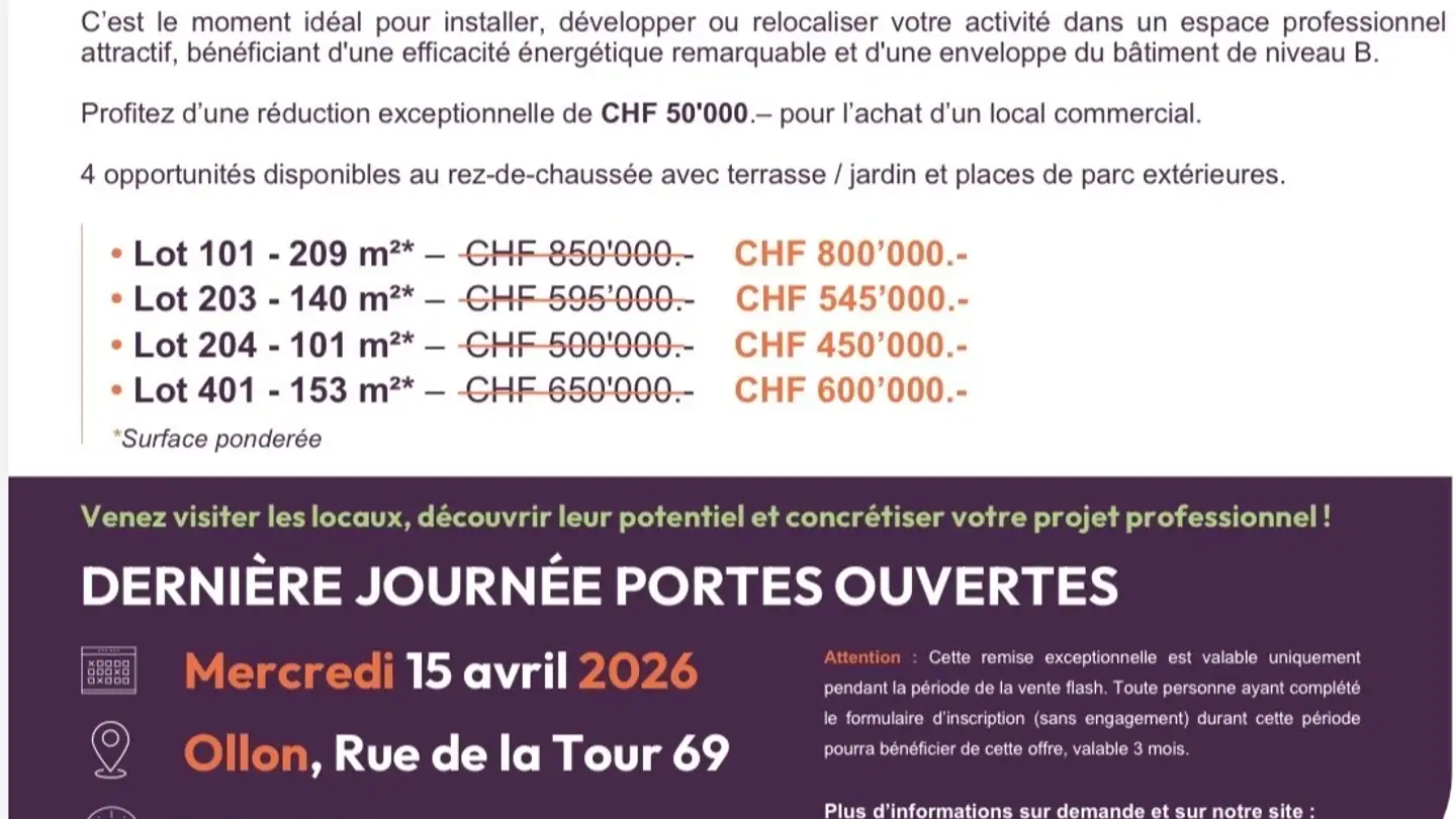 Bürofläche kaufen - Rue De La Tour 69, 1867 Ollon VD