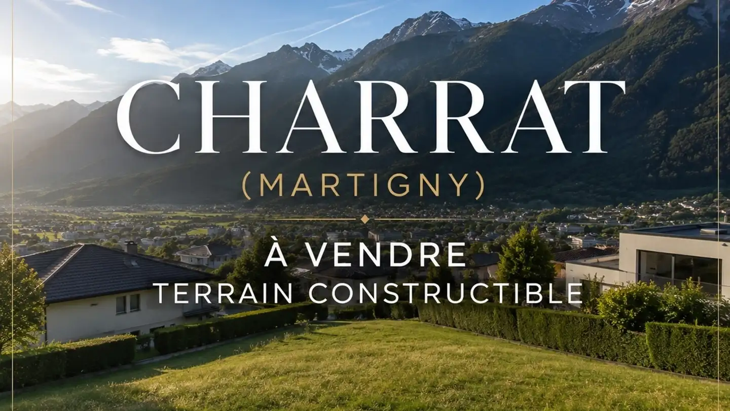 Constructible plot for sale - 1906 Charrat