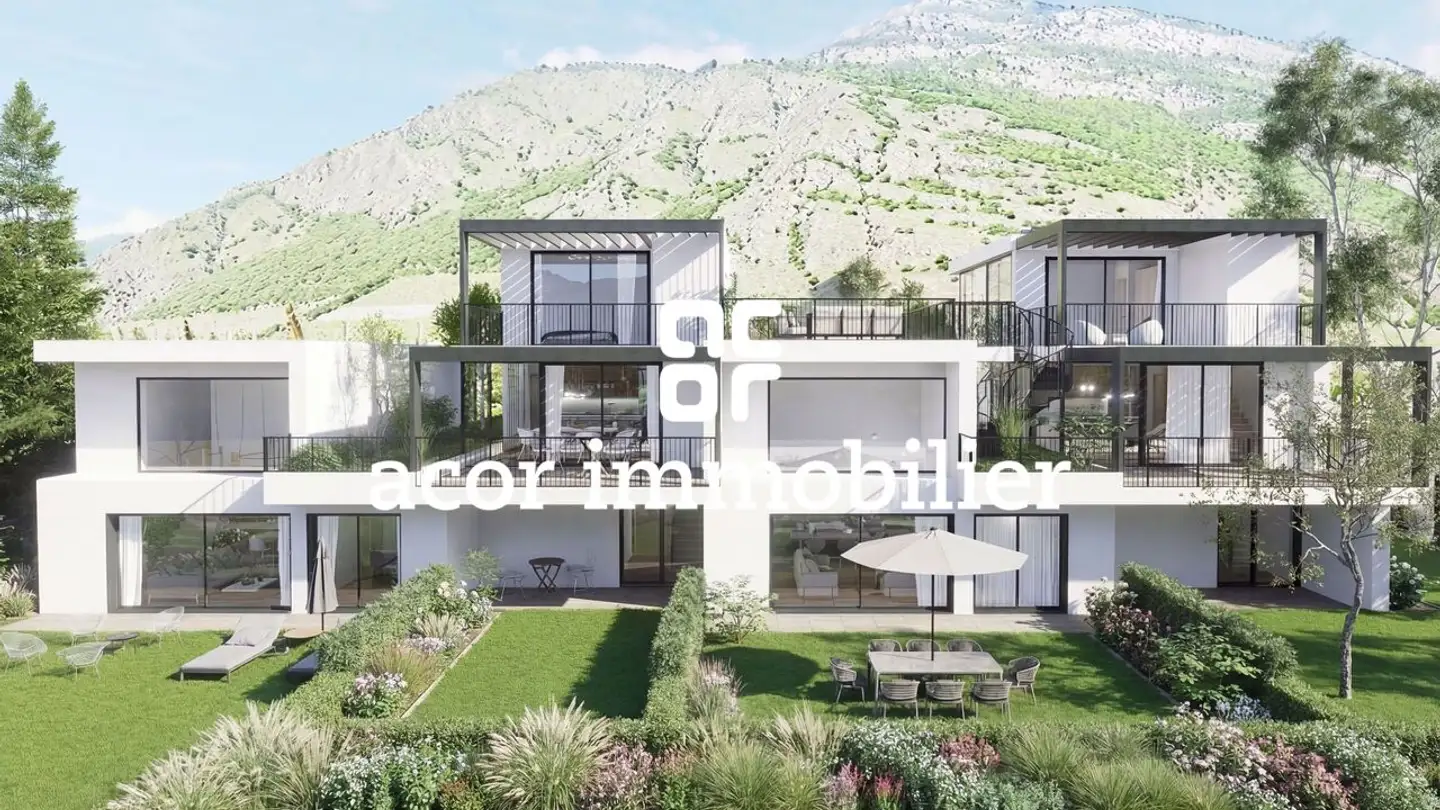 Maison en terrasse à vendre - Route Du Vieux Pont, 1913 Saillon