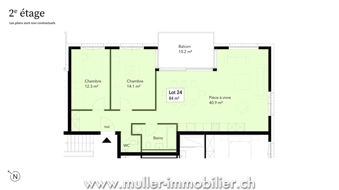 Appartamento in vendita - Route D'ursy 14, 1678 Siviriez - Photo 4