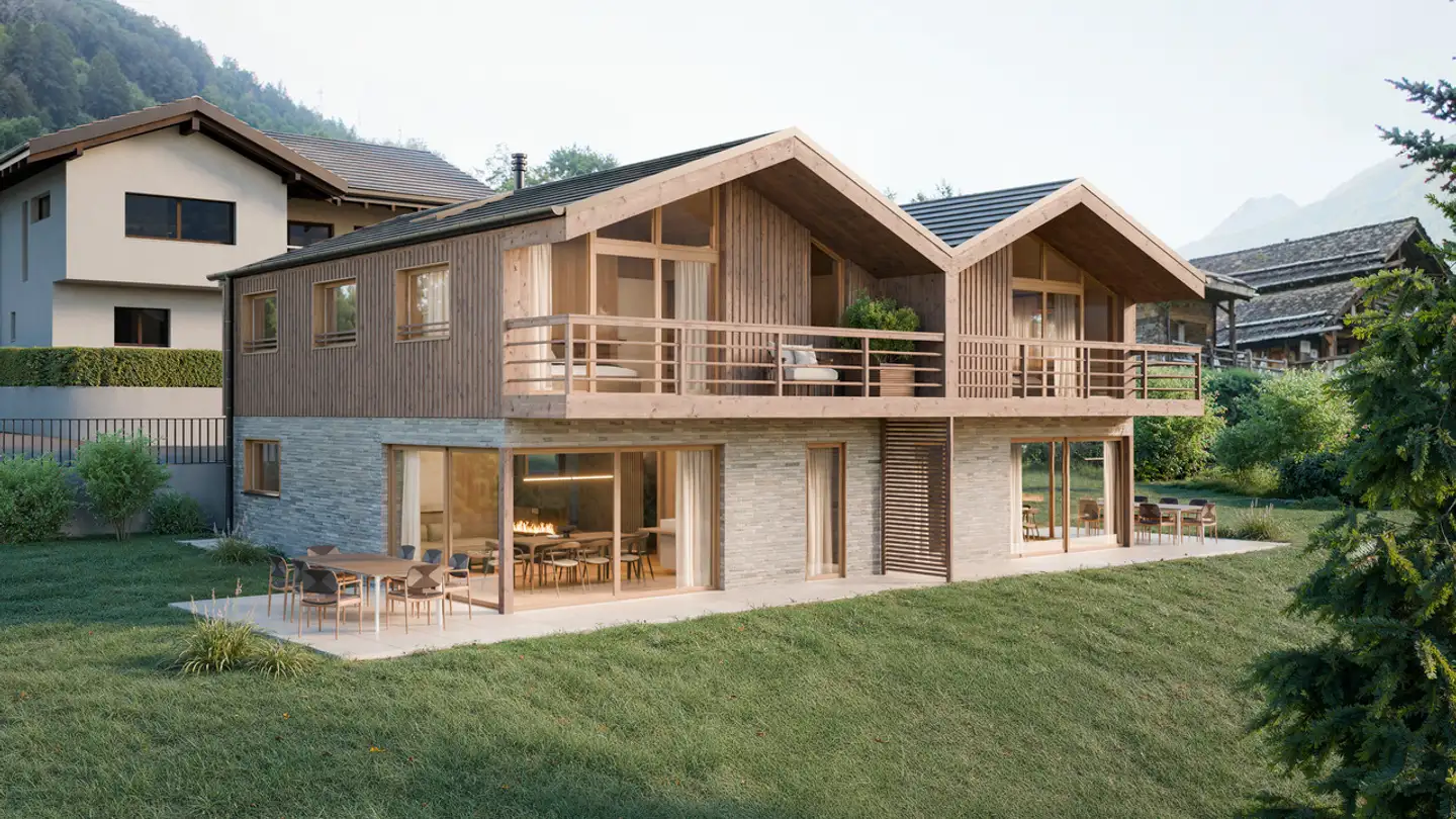 Maison jumelle à vendre - Route de Montagnier, 1934 Le Châble VS