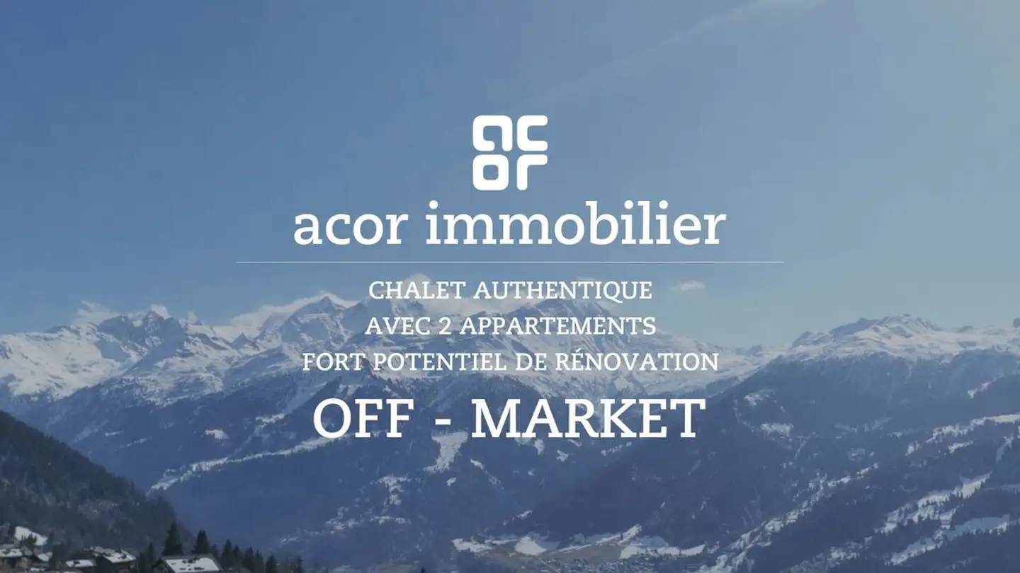 Chalet à vendre - 1936 Verbier