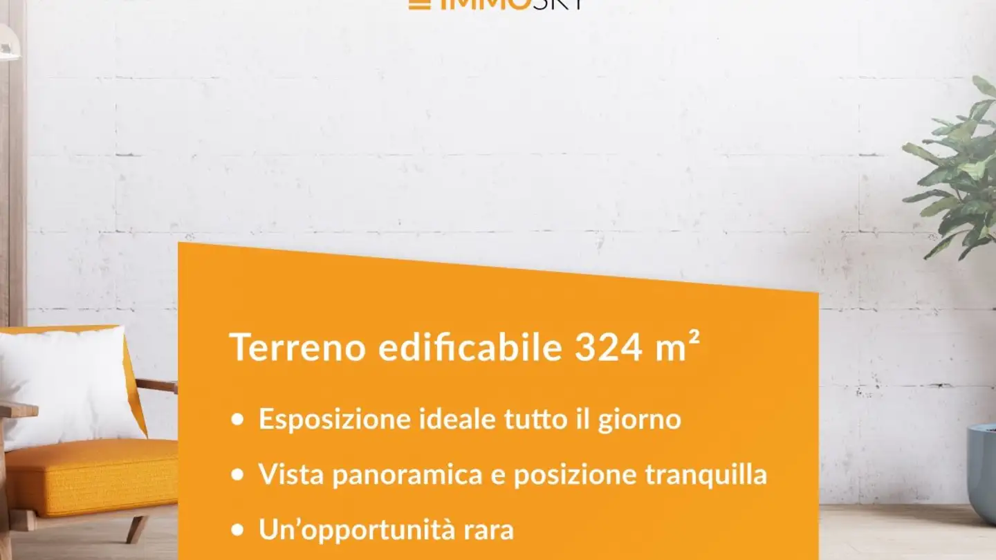 Terrain constructible à vendre - 6516 Cugnasco