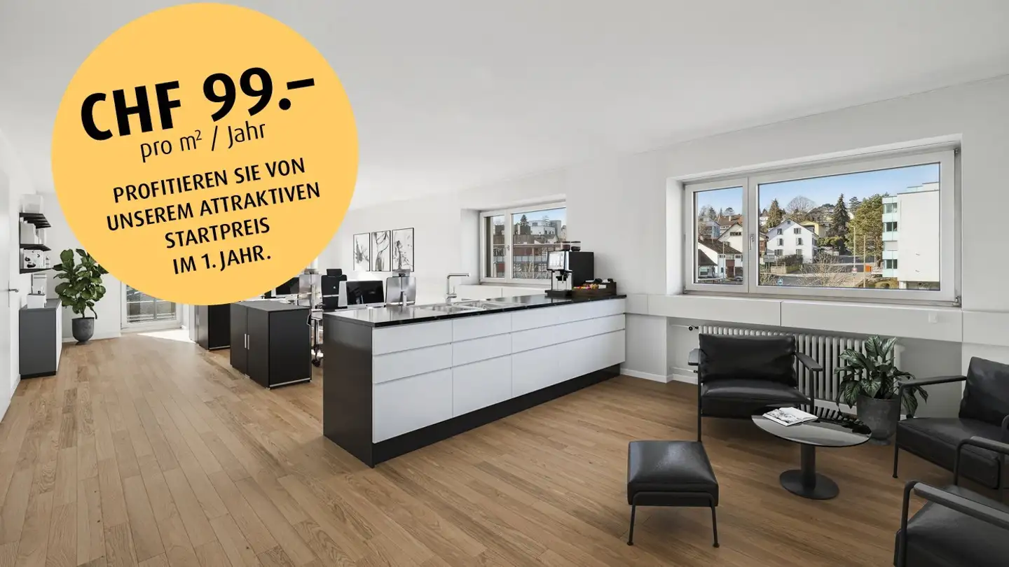 Bürofläche mieten - Bottmingerstrasse 75, 4104 Oberwil BL
