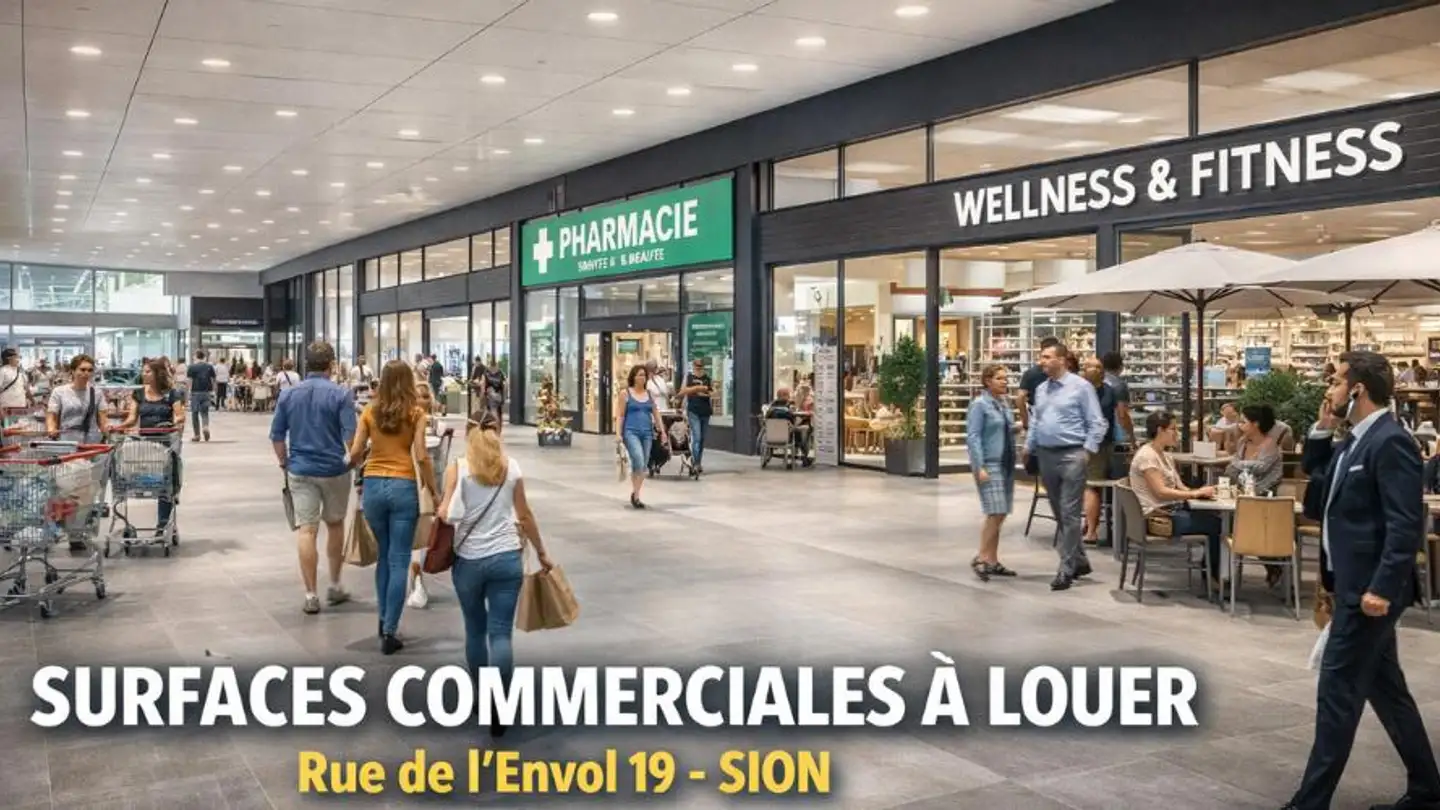 Commercial à louer - Rue de l'Envol 19, 1950 Sion