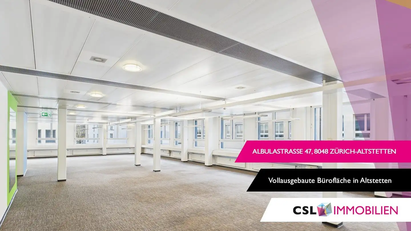 Bürofläche mieten - Albulastrasse 47, 8048 Zürich
