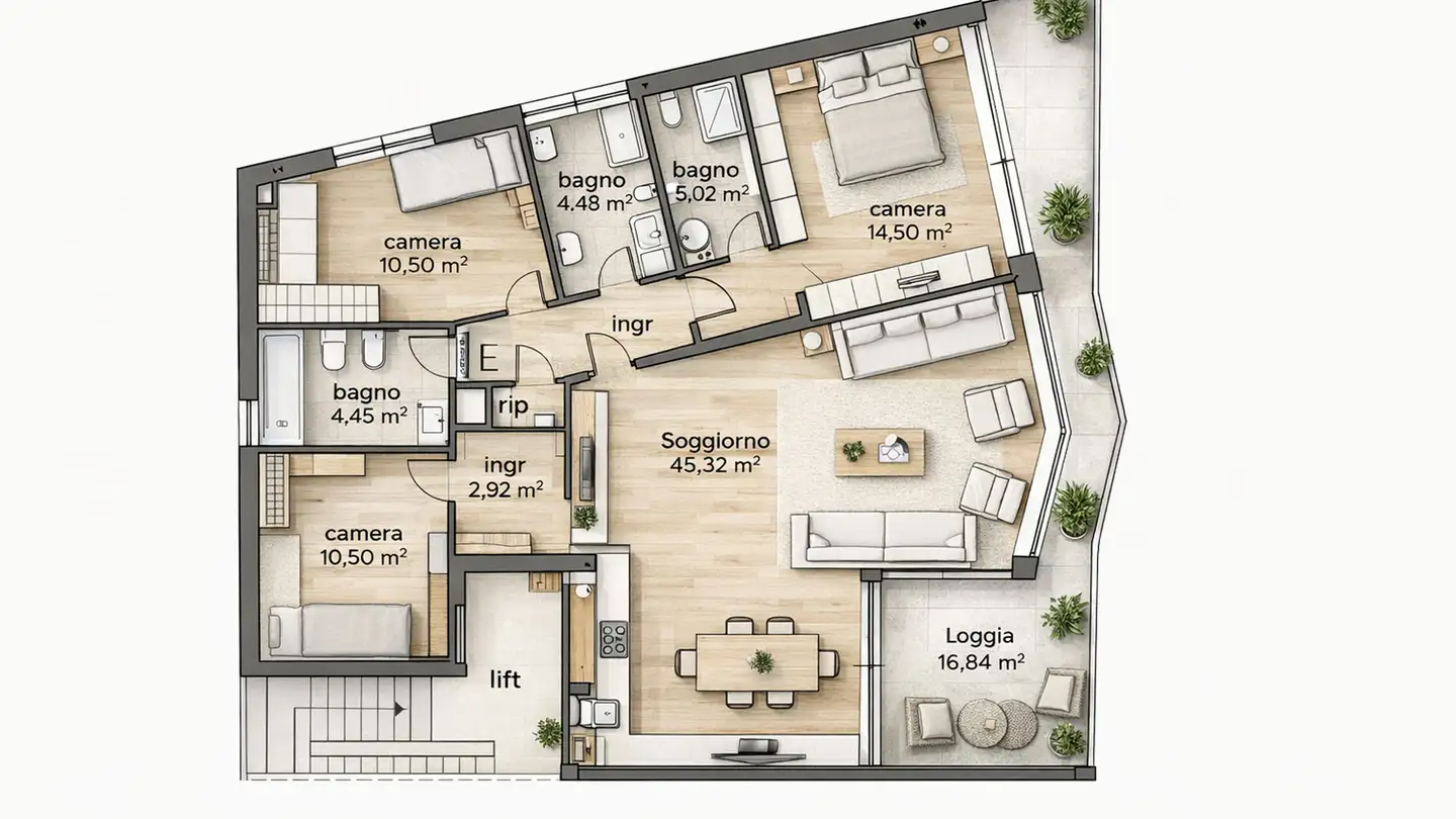 Wohnung kaufen - 6900 Lugano - Foto 4