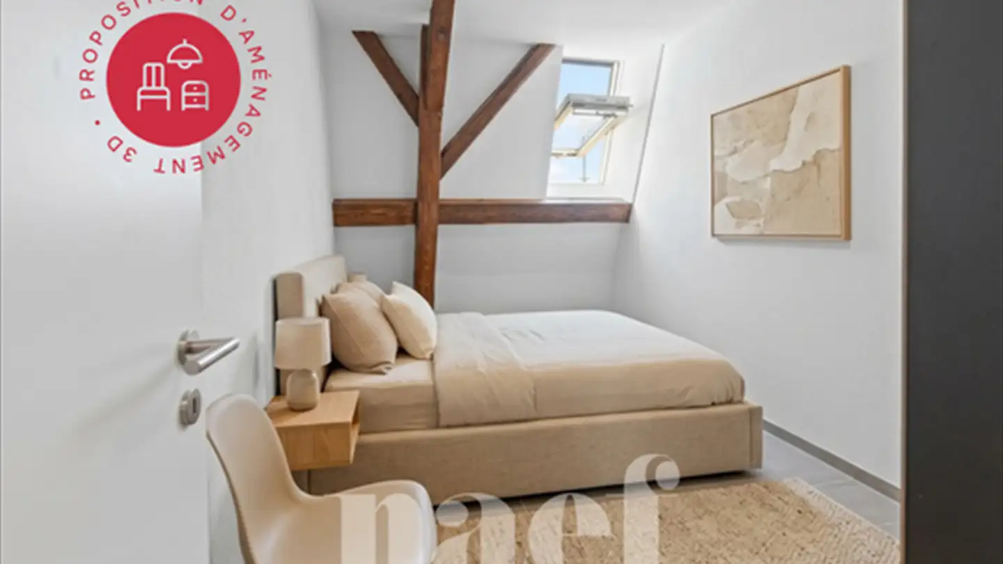 Attic flat for sale - 1741 Cottens FR - Photo 4
