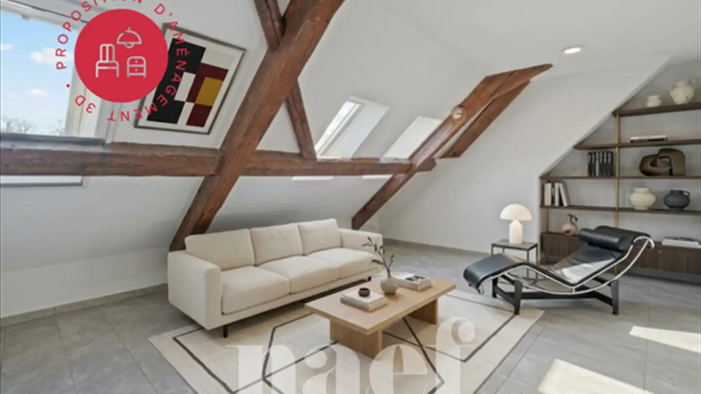 Attic flat for sale - 1741 Cottens FR