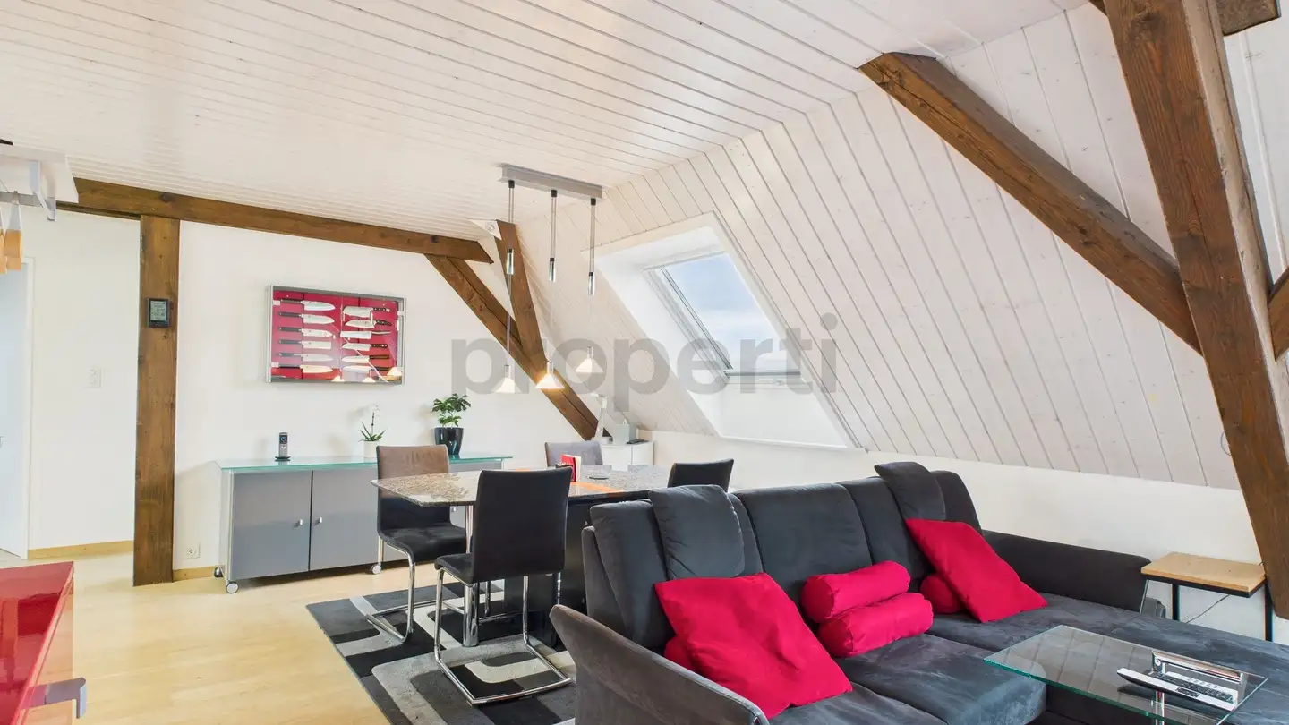 Attic flat for rent - 8833 Samstagern - Photo 4