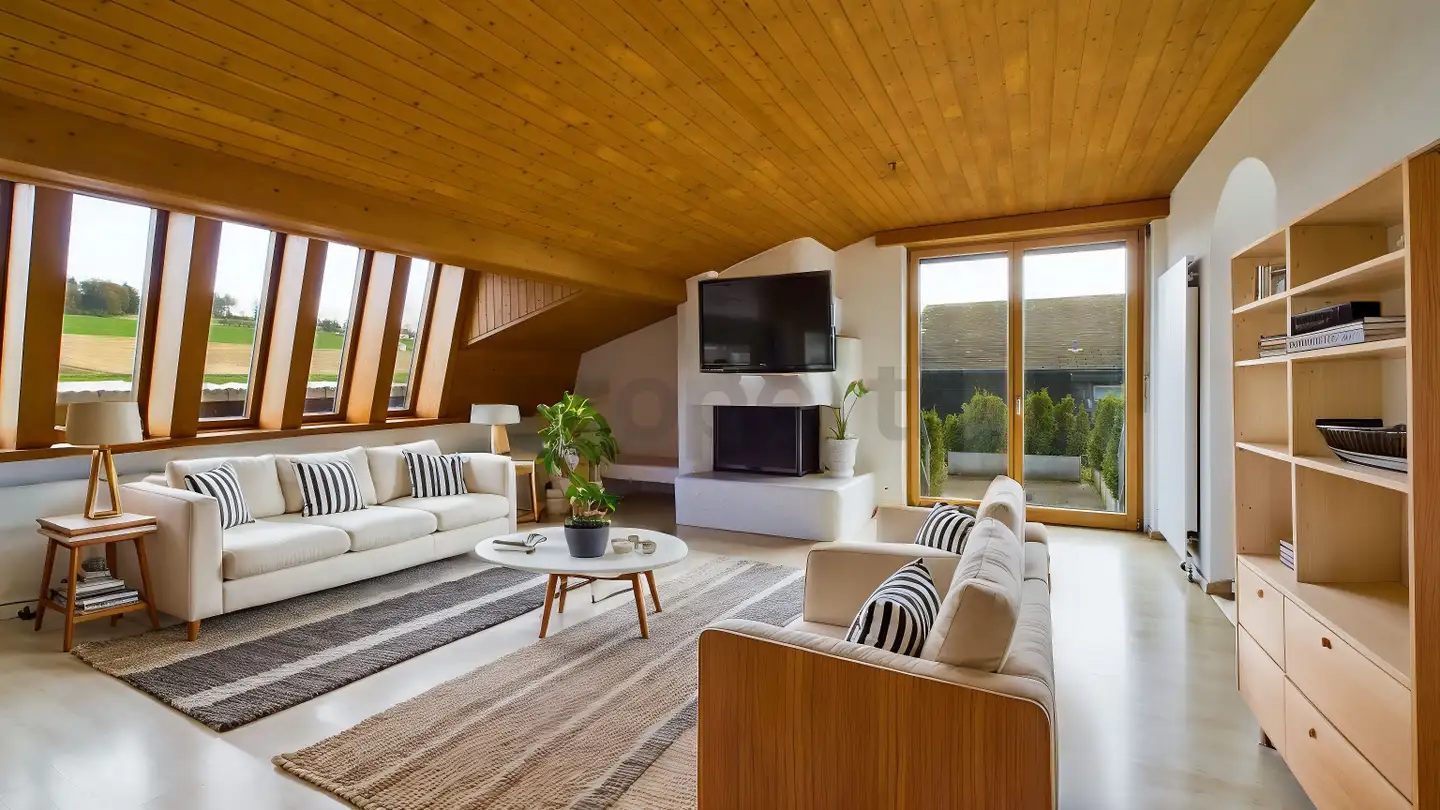 Dachgeschosswohnung mieten - 8917 Oberlunkhofen - Foto 2