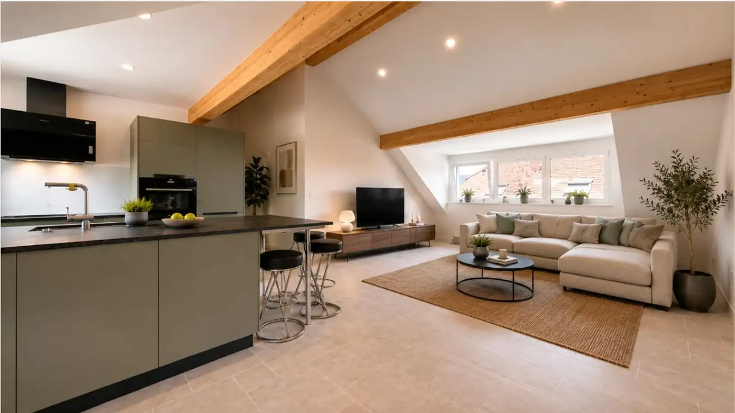 Attique à vendre - Route De Saint-Aubin 64, 1564 Domdidier - Photo 2