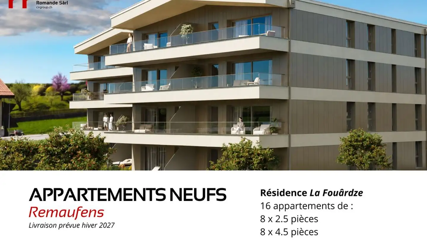 Apartment for sale - 1617 Remaufens