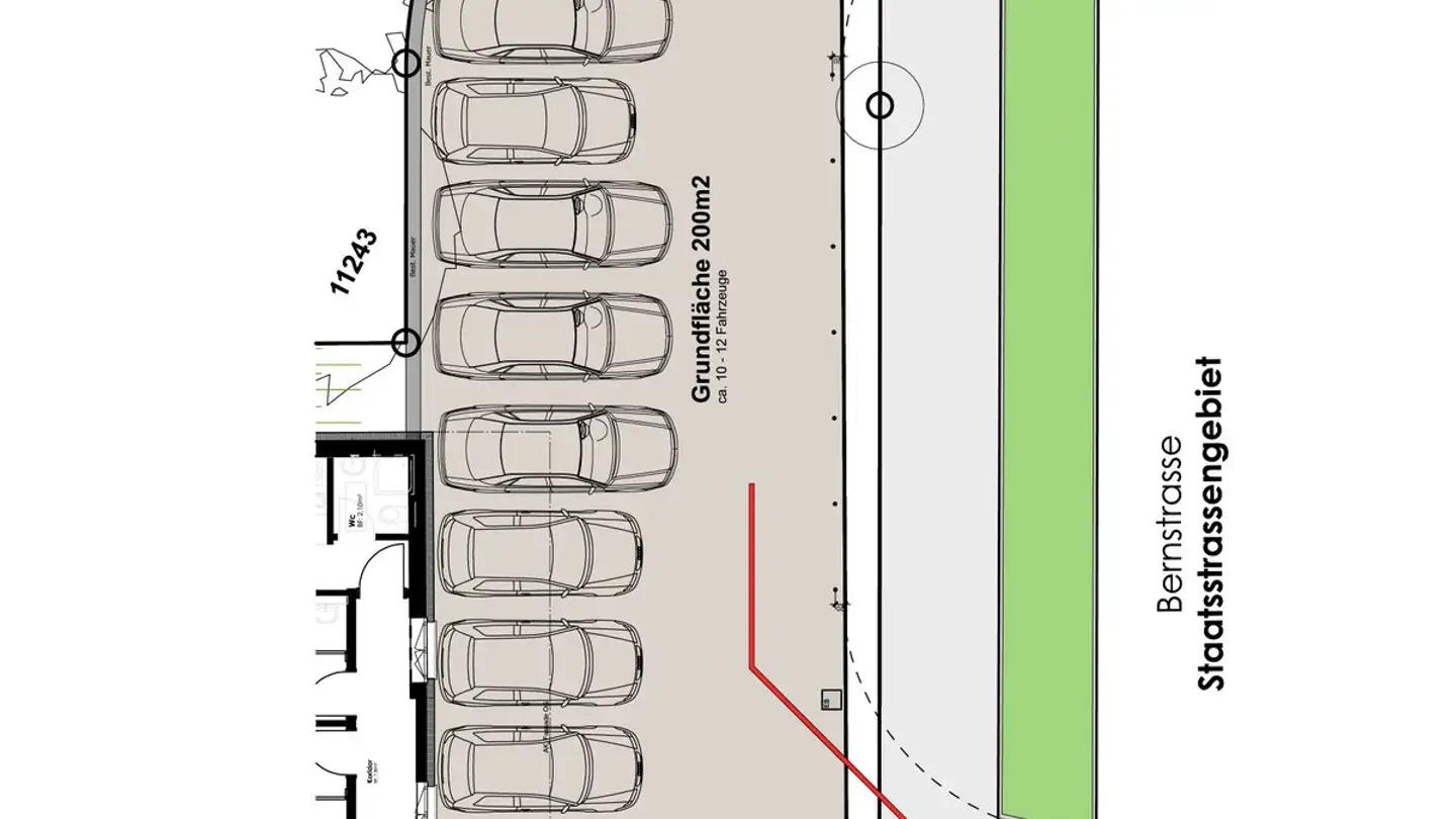 Parkplatz im Freien mieten - Bernstrasse 170, 8953 Dietikon